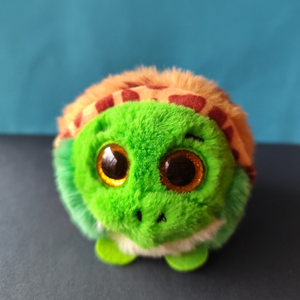 3/$20💗Ty Puffies (Beanie Balls) - CRUISER the Turtle Stuffed Plush Toy 4"